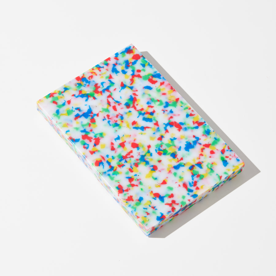 CHOPPY BOARD + CHILLY COASTERS IN CONFETTI