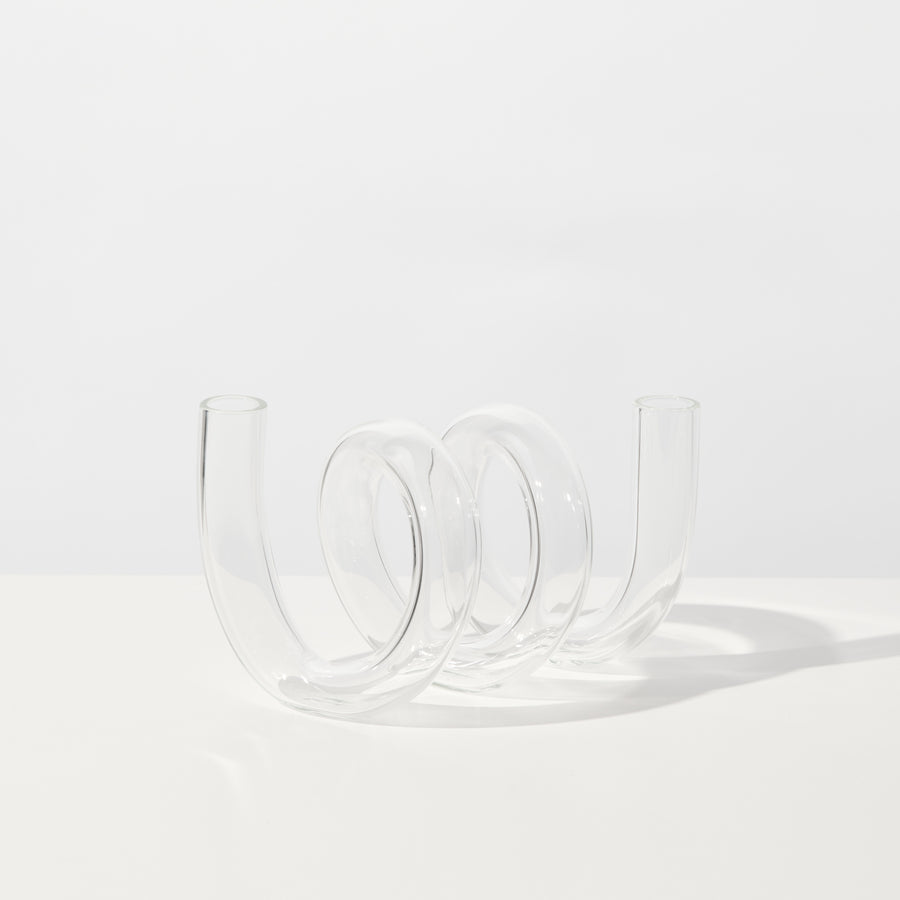 CURLY VASE IN CLEAR - PRE ORDER