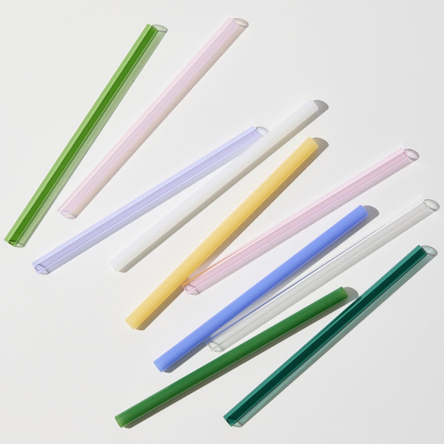 SIPPY SET OF 4 SMOOTHIE STRAWS + BRUSH CLEANER