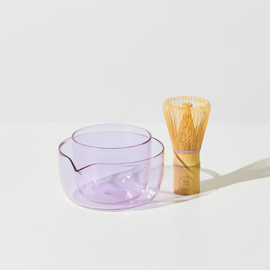 MATCHY MATCHA CUP + BOWL SET IN LILAC + WHISK