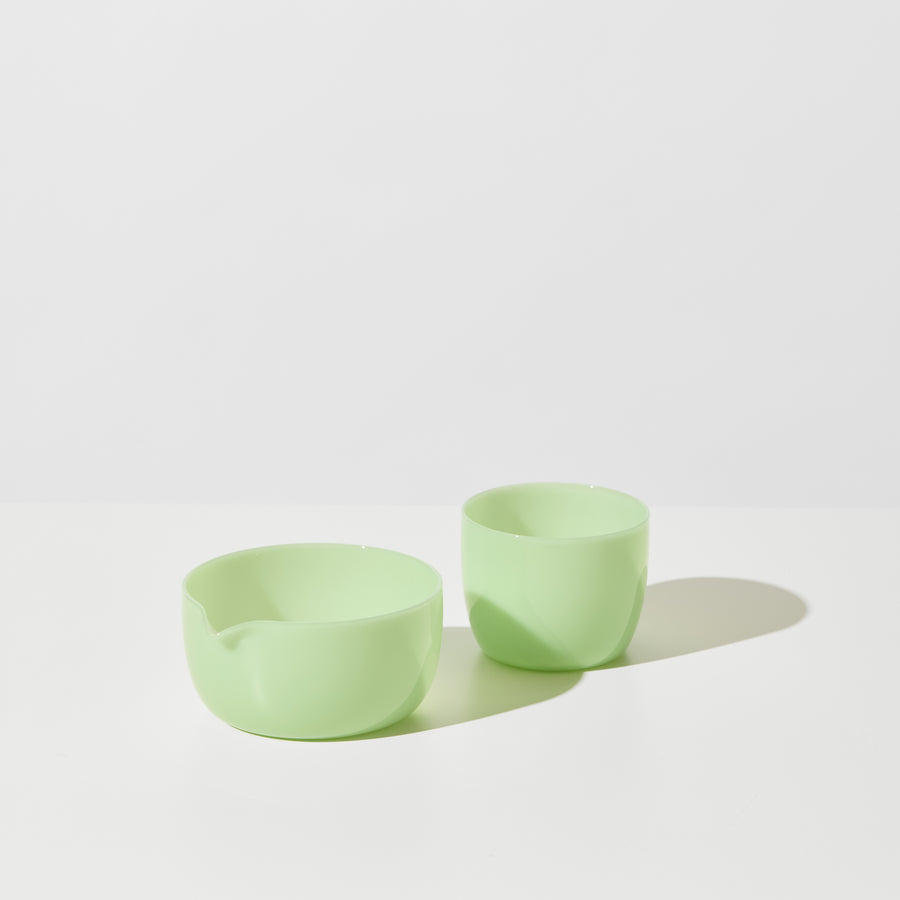 MATCHY MATCHA BOWL + CUP IN PISTACHIO