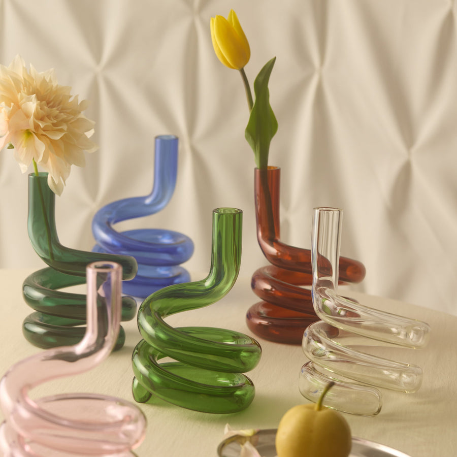 COBRA VASE IN CLEAR