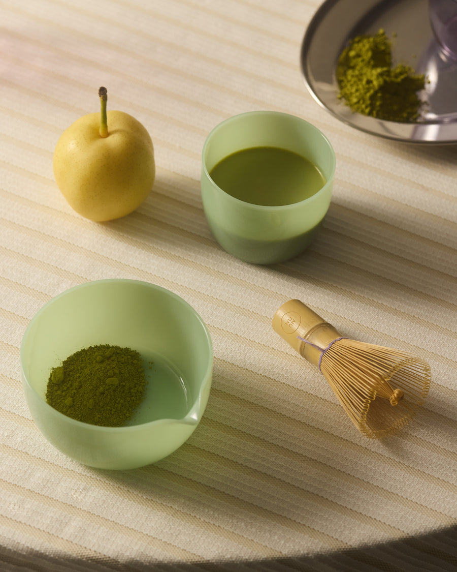 MATCHY MATCHA BOWL + CUP IN PISTACHIO