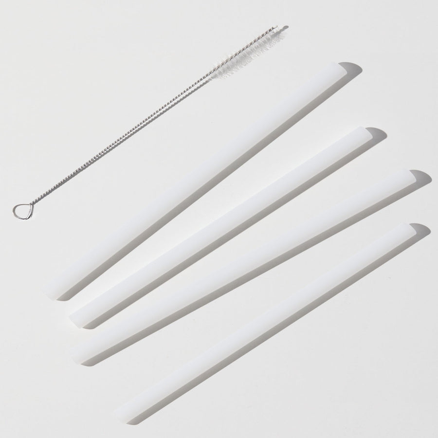 SIPPY STRAWS SET OF 4 + BRUSH CLEANER