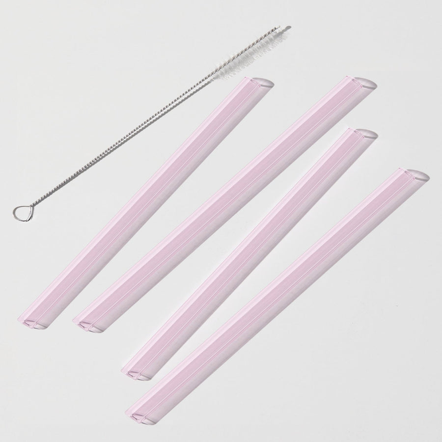 SIPPY STRAWS SET OF 4 + BRUSH CLEANER