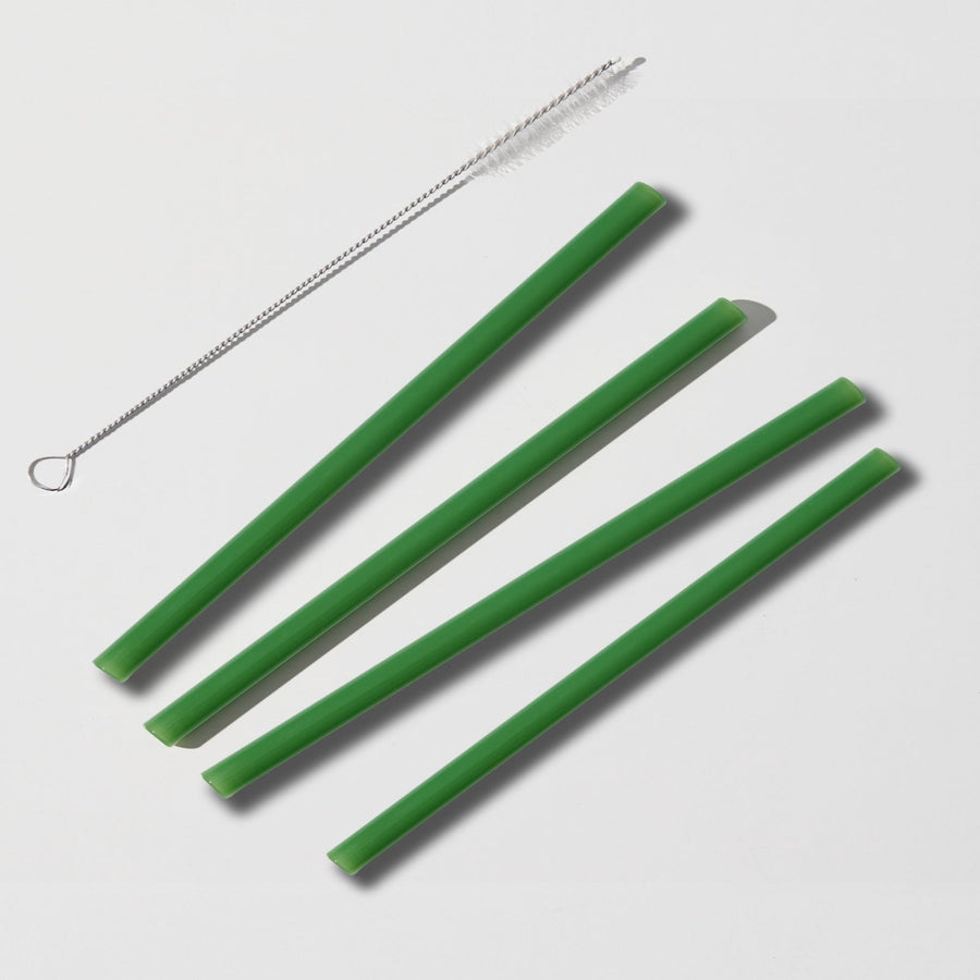 SIPPY STRAWS SET OF 4 + BRUSH CLEANER