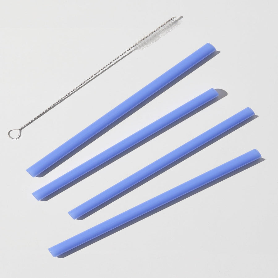 SIPPY STRAWS SET OF 4 + BRUSH CLEANER