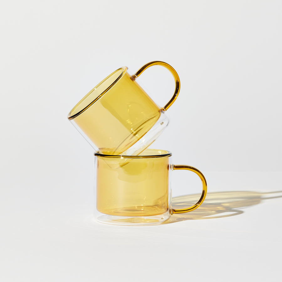 DOUBLE TROUBLE CUP SET IN YELLOW