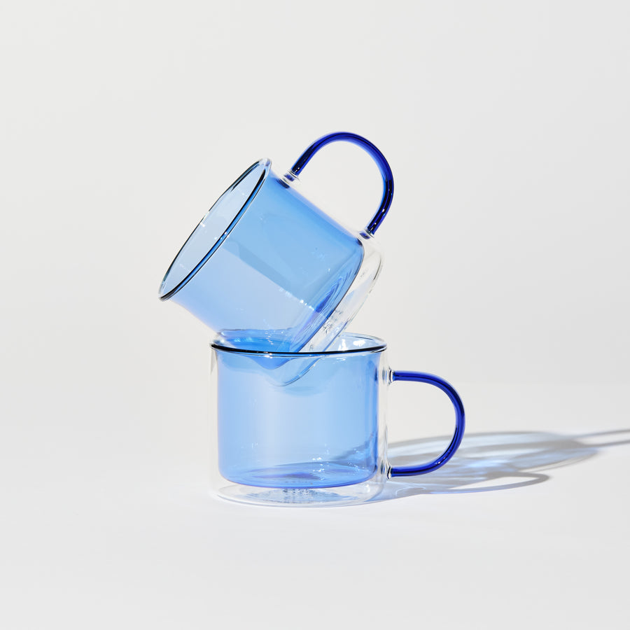 DOUBLE TROUBLE CUP SET IN BLUE