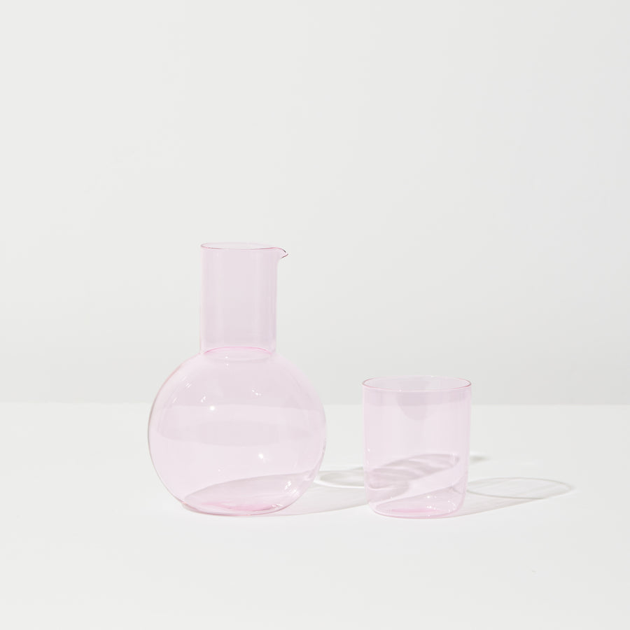 BELLY CARAFE + CUP SET IN PINK