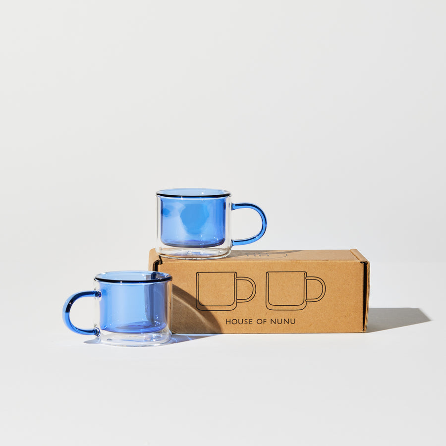 SHORTY ESPRESSO CUP SET IN BLUE