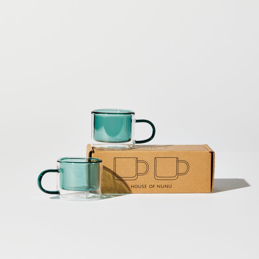 SHORTY ESPRESSO CUP SET IN TEAL