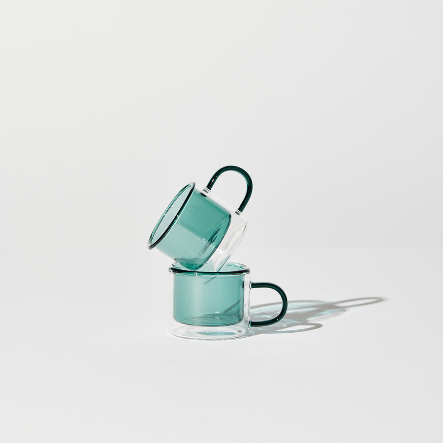 SHORTY ESPRESSO CUP SET IN TEAL