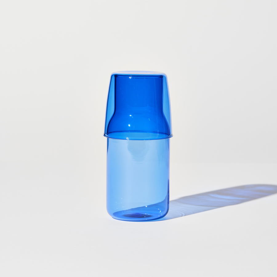 MINI CARAFE + CUP SET IN BLUE