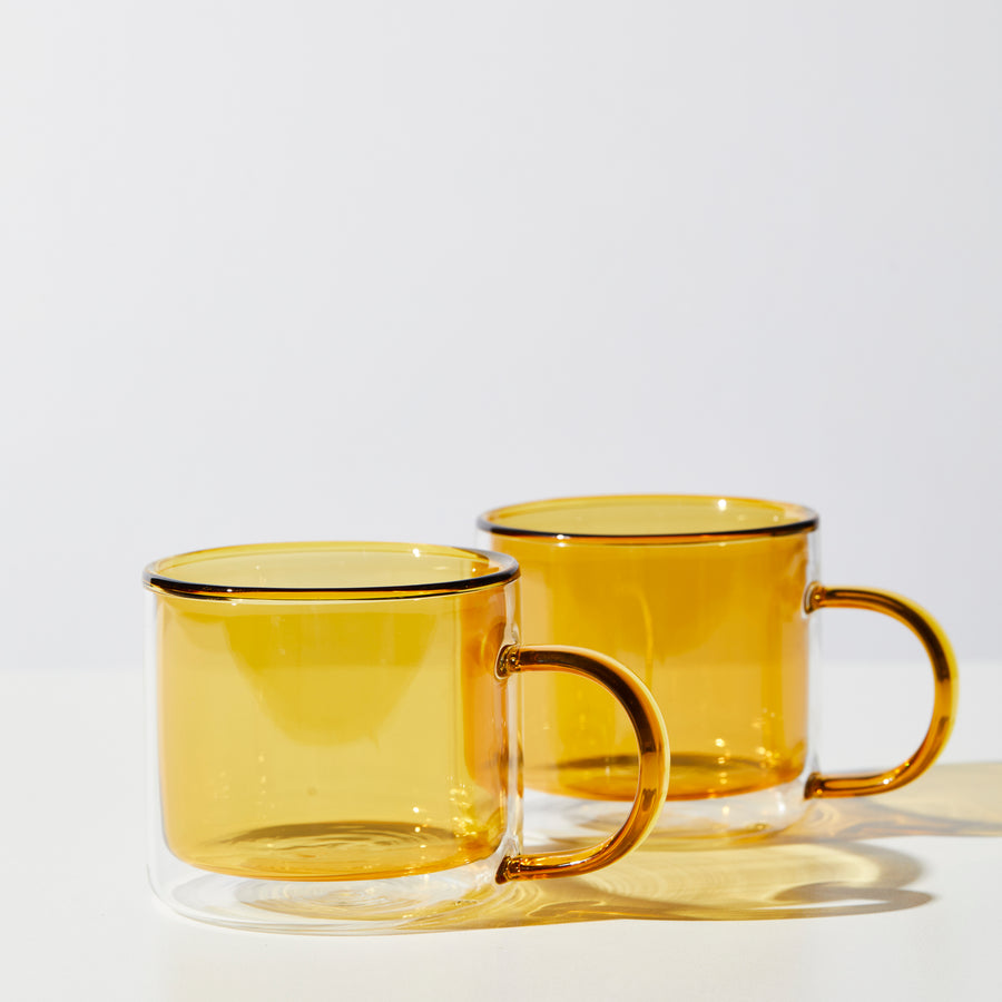 DOUBLE TROUBLE CUP SET IN YELLOW