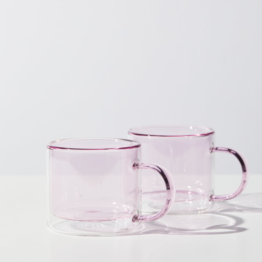 DOUBLE TROUBLE CUP SET IN PINK