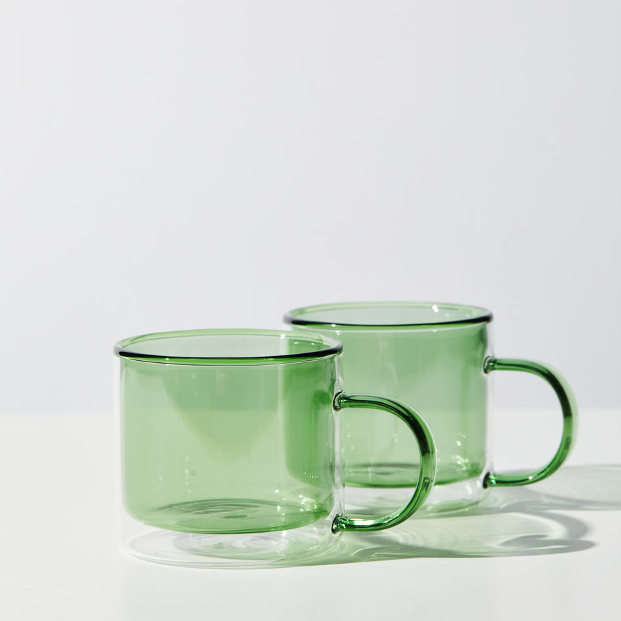 DOUBLE TROUBLE CUP SET IN GREEN