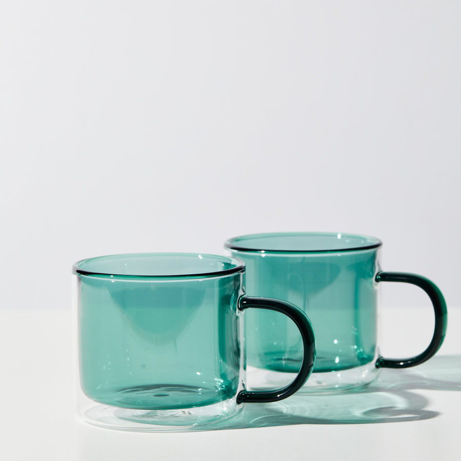 DOUBLE TROUBLE CUP SET IN TEAL