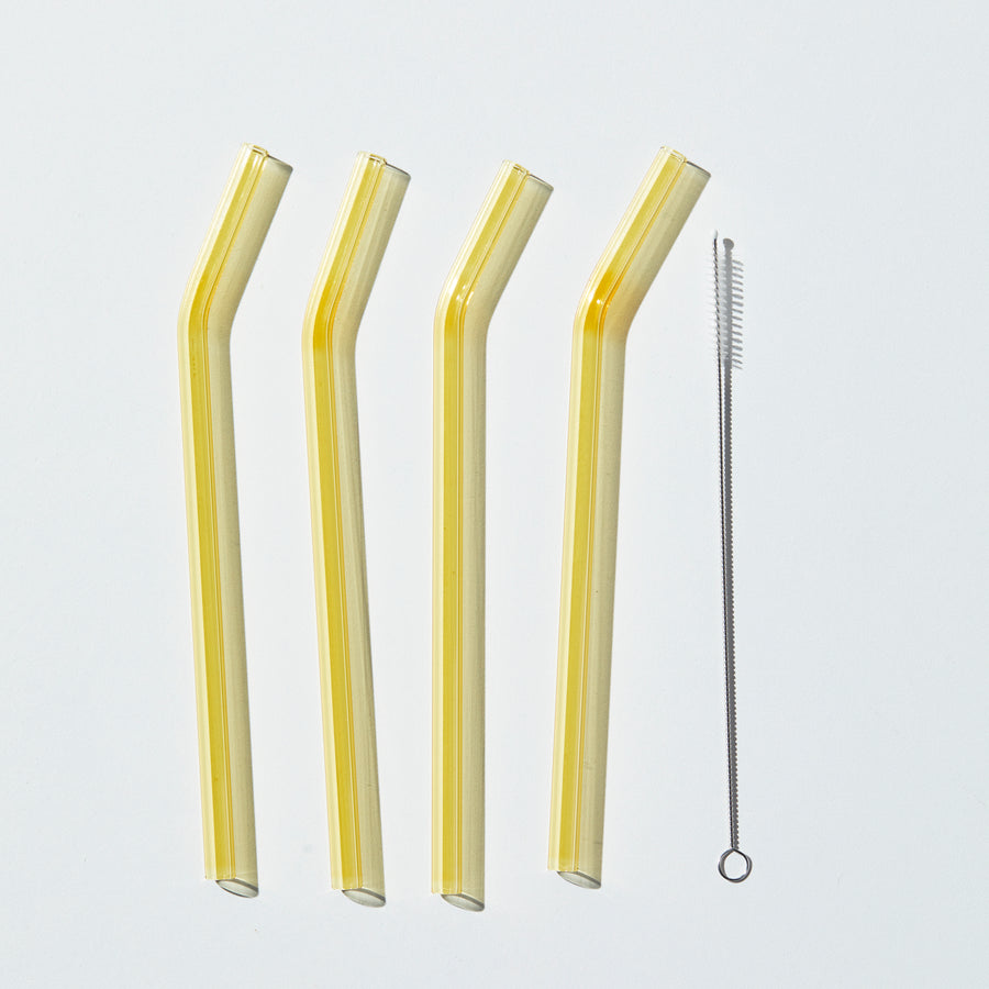 SUCK UP STRAW SET IN YELLOW